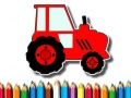 Easy Kids Coloring Tractor 