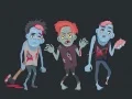 Zombies ਅਤੇ Skeletons ਕਲਰਿੰਗ 