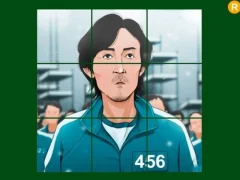 ਸਕੁਇਡ ਗੇਮ ਪਲੇਅਰ 456 ਸਲਾਈਡਿੰਗ