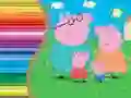 Peppa Pig ਲਈ ਰੰਗਦਾਰ ਕਿਤਾਬ Peppa Pig ਲਈ ਰੰਗਦਾਰ ਕਿਤਾਬ