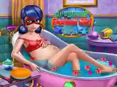 ਗਰਭਵਤੀ ਬਿੰਦੀ ਵਾਲੀ ਕੁੜੀ ਸਪਾ 