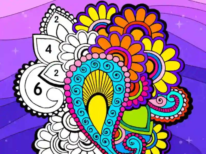 ਸੰਖਿਆ ਦੁਆਰਾ ਰੰਗ ਪੱਖਾ ਦਾ ਰੰਗ