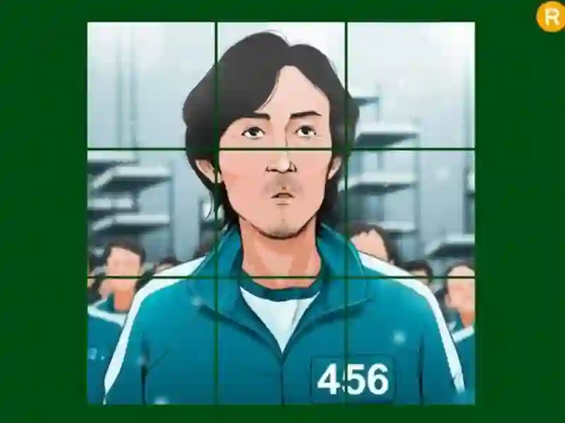 ਸਕੁਇਡ ਗੇਮ ਪਲੇਅਰ 456 ਸਲਾਈਡਿੰਗ