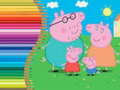 Peppa Pig ਲਈ ਰੰਗਦਾਰ ਕਿਤਾਬ 