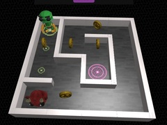 3d ਮੇਜ਼ ਅਤੇ ਰੋਬੋਟ 